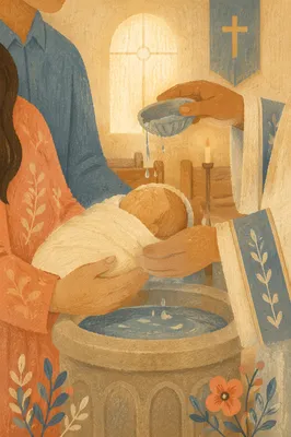 Tender Infant Baptism with Pouring Water