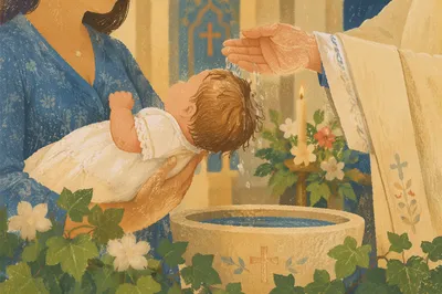 Tender Infant Baptism Water Blessing