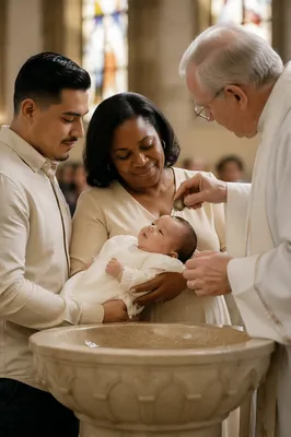 Infant Baptism at Stone Font