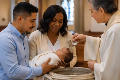 Infant Baptism at Stone Font