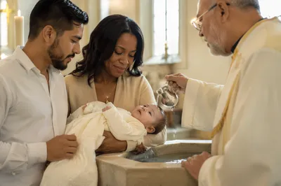 Infant Baptism at Stone Font