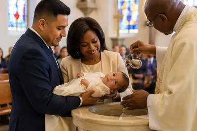 Infant Baptism at Stone Font