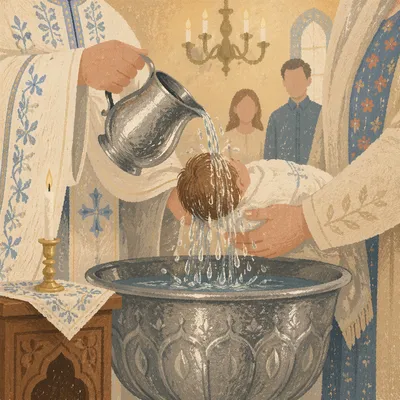 Infant Baptism Water Pouring Ceremony