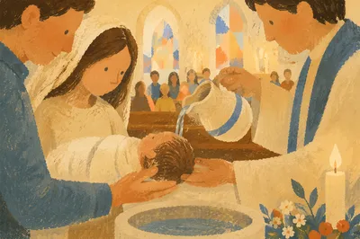Infant Baptism Water Pouring Ceremony