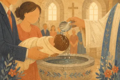 Infant Baptism Water Pouring Ceremony