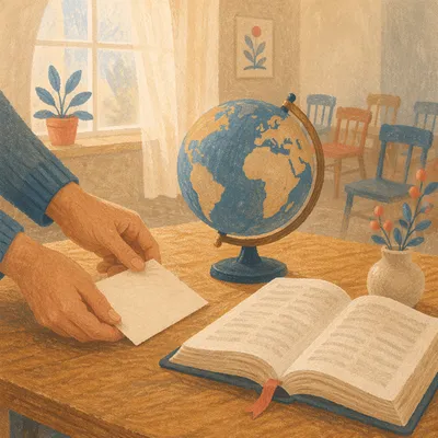 Globe and Open Bible for Missions Prayer