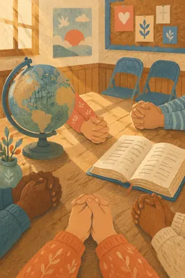 Global Missions Prayer with Bible