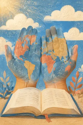 Open Hands Holding Missions World Map
