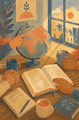 International Missions Planning Around Bible and Globe