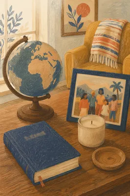 Globe and Bible for International Missions
