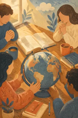 International Missions Planning with Globe and Bible