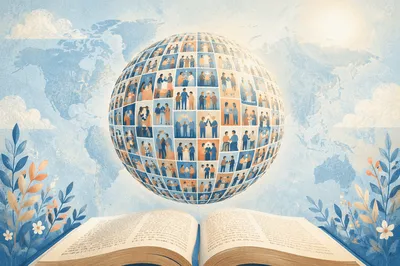 Globe and Bible for Global Missions