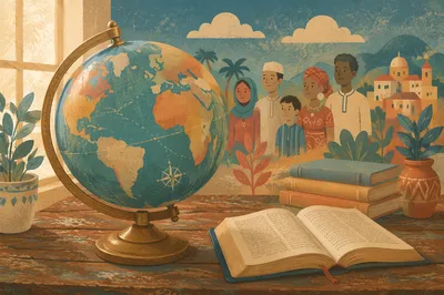 Globe and Bible for Mission Study