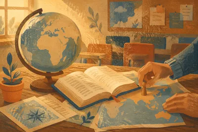 Globe and Bible for International Missions