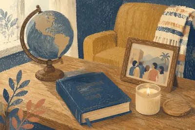 Globe and Bible for International Missions