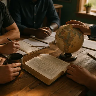 International Missions Planning with Globe and Bible