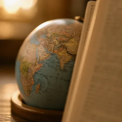Open Bible and Globe for Missions Prayer