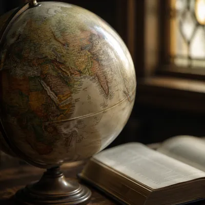 Globe and Open Bible for Missions Prayer