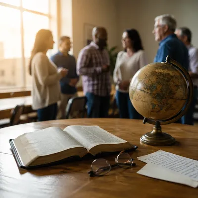 Bible and Globe for Global Missions