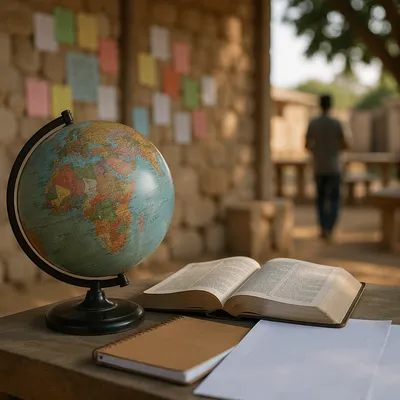 Globe and Bible for International Missions
