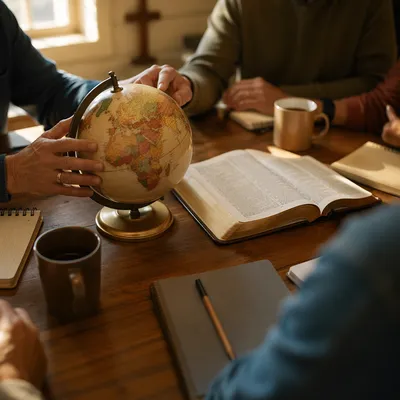International Missions Planning with Globe and Bible