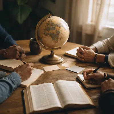 Global Missions Planning with Globe and Bible