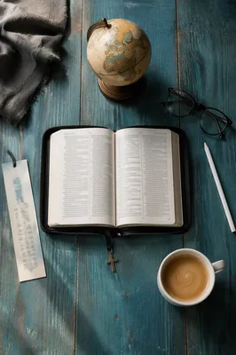 International Missions Bible Study Flat Lay