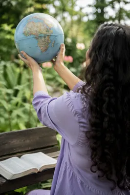 International Missions Globe and Open Bible