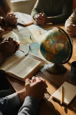 International Missions Prayer Table with Globe