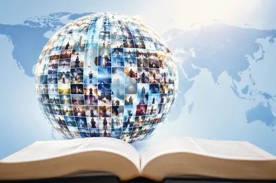 International Missions Globe Above Open Bible