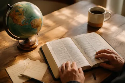Global Missions Prayer Bible Still Life