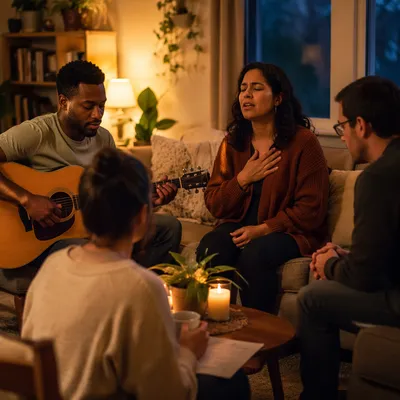 Intimate Acoustic Worship in Living Room