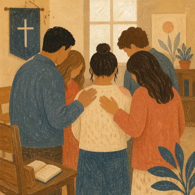 Gentle Laying Hands Prayer Circle