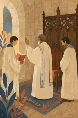 Laying Hands Prayer in Stone Sanctuary