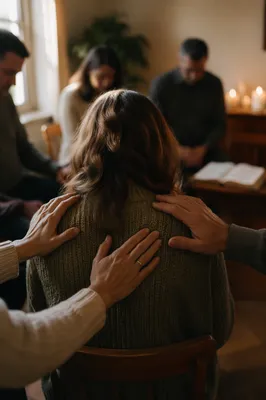 Laying Hands Prayer in Community Church