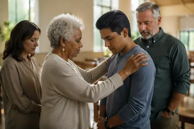 Prayer Circle in Bright Church Hall
