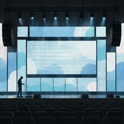 Modern Church LED Screen Worship Setup