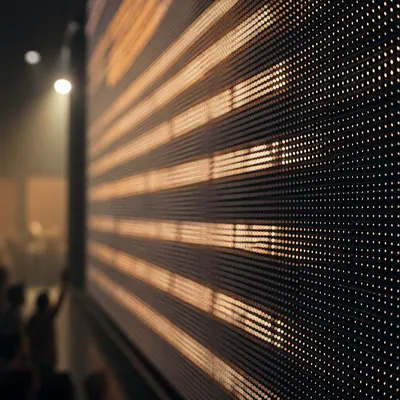 Modern Church LED Worship Screen Closeup