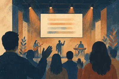 Modern Church Worship With LED Lyrics