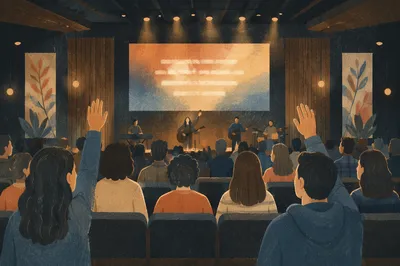 Modern Church Worship Lyrics LED Screen