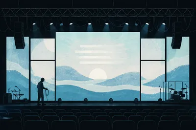 Modern Church LED Worship Screen Stage