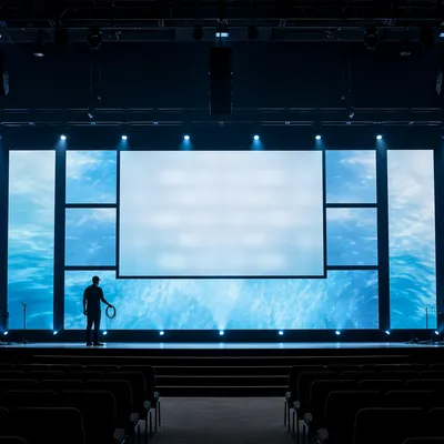Modern Church Stage with LED Worship Screen
