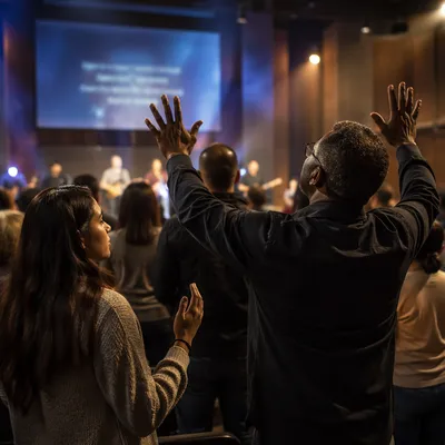 Modern Church Worship With LED Lyrics