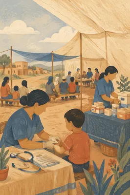 Compassionate Medical Mission Clinic Under Canvas Tent