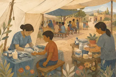 Compassionate Medical Mission Clinic Under Tent