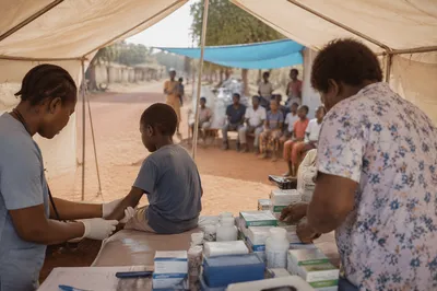 Compassionate Medical Mission Clinic Under Tent