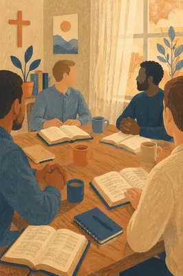 Mens Bible Study Fellowship Around Table