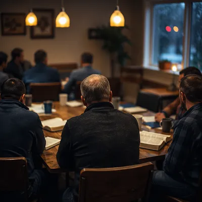 Men’s Bible Study on a Rainy Evening
