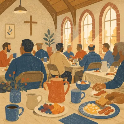 Mens Breakfast Fellowship in Church Hall