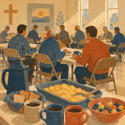 Mens Breakfast Fellowship in Church Hall